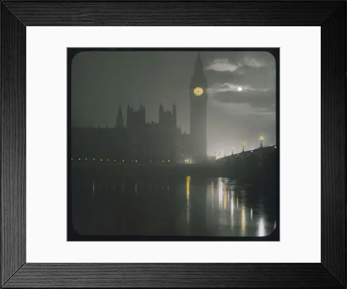 Framed Print : BIG BEN / LANTERN SLIDE Framed Print : BIG BEN / LANTERN SLIDE