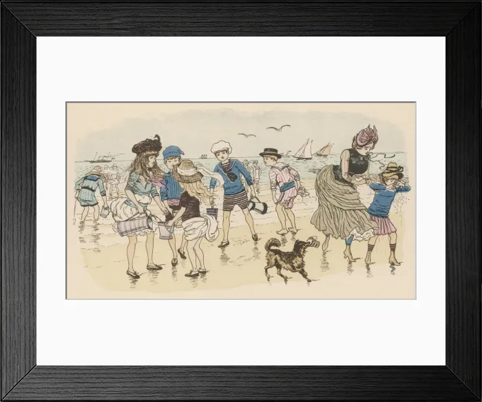 Framed Print : On Ostend Beach, Windy Framed Print : On Ostend Beach, Windy