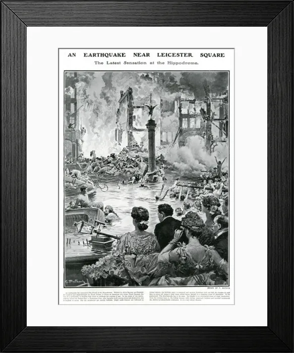 Framed Print : Hippodrome, London - stage effects 1906 Framed Print : Hippodrome, London - stage effects 1906