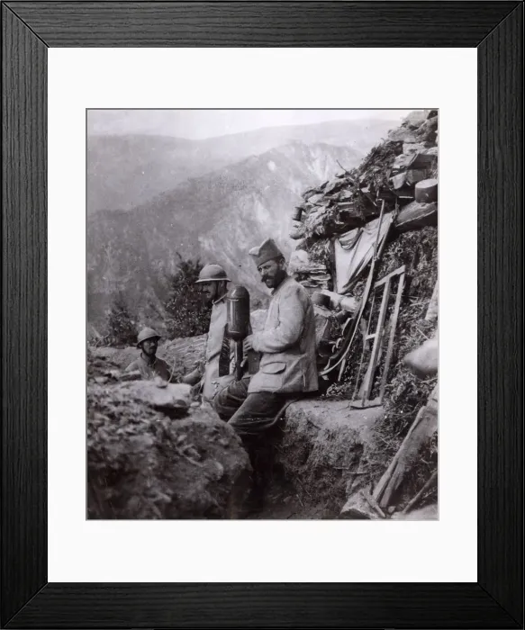 Framed Print : SERBIAN TROOPS 1916 Framed Print : SERBIAN TROOPS 1916