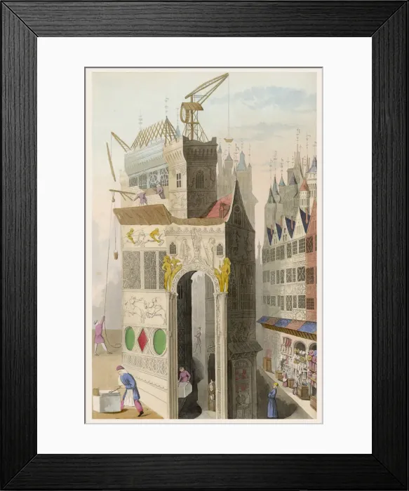 Framed Print : BUILDING CONSTRUCTION Framed Print : BUILDING CONSTRUCTION