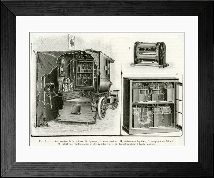 Framed Print : X-ray ambulance van 1904 Framed Print : X-ray ambulance van 1904