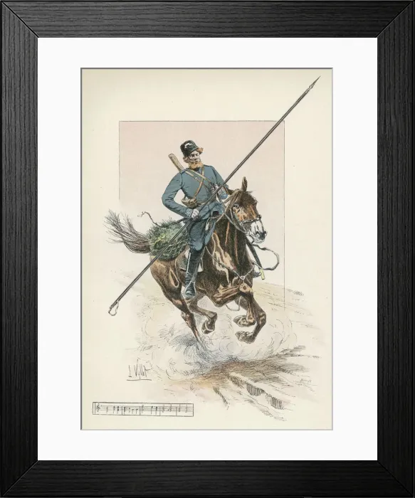 Framed Print : MILITARY / COSSACK RIDING Framed Print : MILITARY / COSSACK RIDING