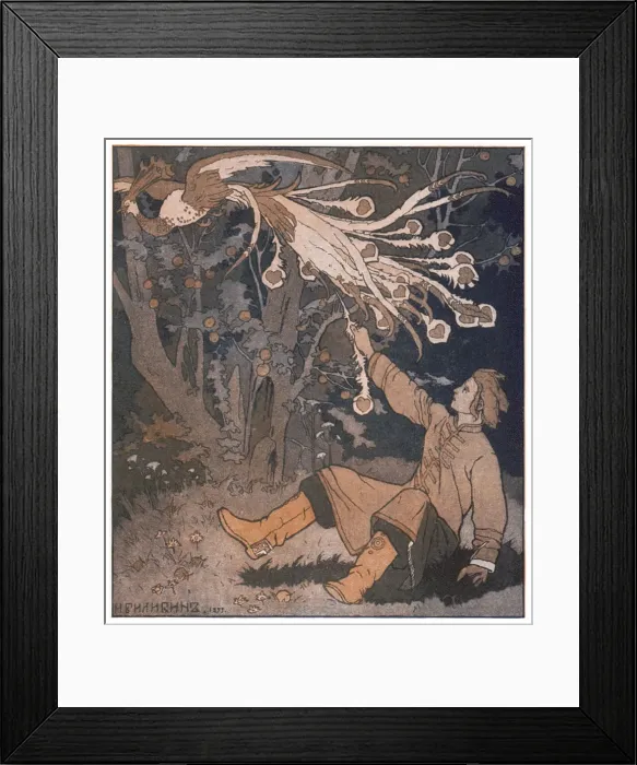 Framed Print : Fire bird, mythological creature Framed Print : Fire bird, mythological creature