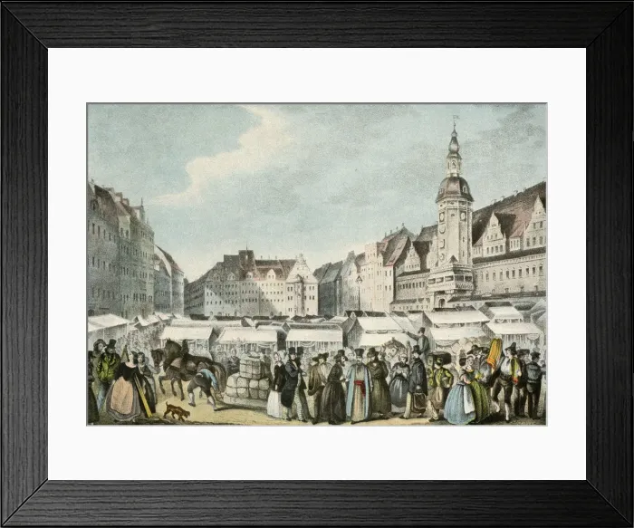 Framed Print : LEIPZIG FAIR / 1830 Framed Print : LEIPZIG FAIR / 1830