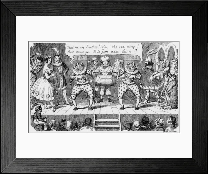Framed Print : PANTOMIME / CRUIKSHANK Framed Print : PANTOMIME / CRUIKSHANK