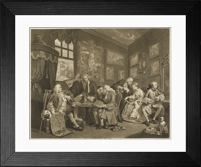 Framed Print : Hogarth - Marriage a la Mode Framed Print : Hogarth - Marriage a la Mode
