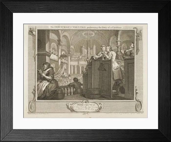 Framed Print : HOGARTH / INDUSTRY / IDLE 2 Framed Print : HOGARTH / INDUSTRY / IDLE 2