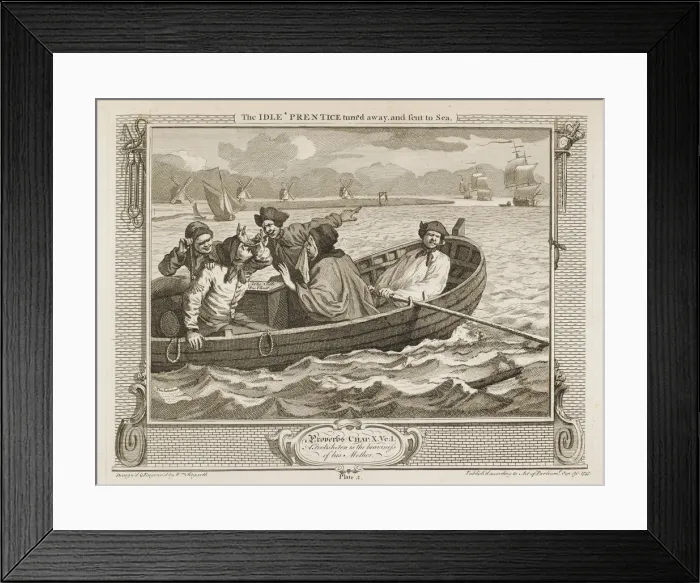 Framed Print : Industry: The idle prentice punished Framed Print : Industry: The idle prentice punished