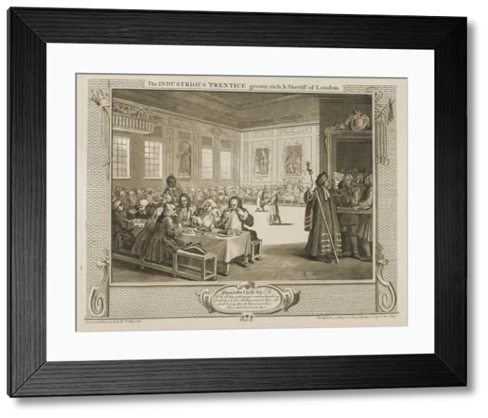 Framed Print : HOGARTH / INDUSTRY / IDLE 8 Framed Print : HOGARTH / INDUSTRY / IDLE 8