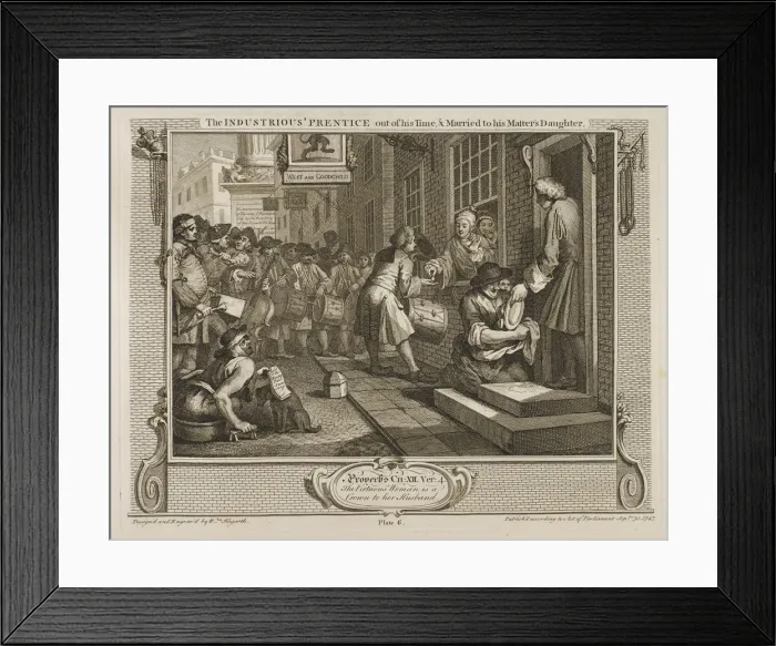 Framed Print : HOGARTH / INDUSTRY / IDLE 6 Framed Print : HOGARTH / INDUSTRY / IDLE 6