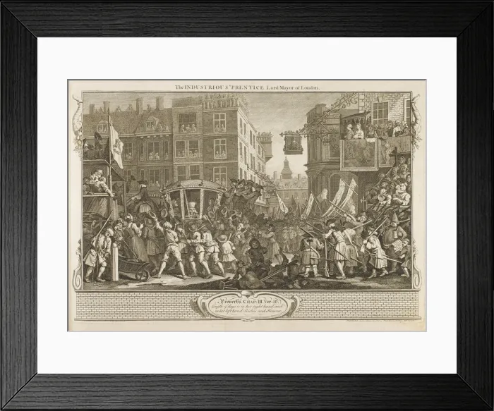 Framed Print : HOGARTH / INDUSTRY / IDLE 12 Framed Print : HOGARTH / INDUSTRY / IDLE 12