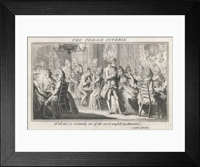 Framed Print : 1770 EVENING PARTY Framed Print : 1770 EVENING PARTY