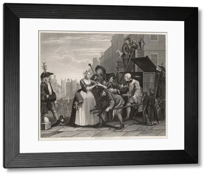 Framed Print : HOGARTH RAKE PLATE 4