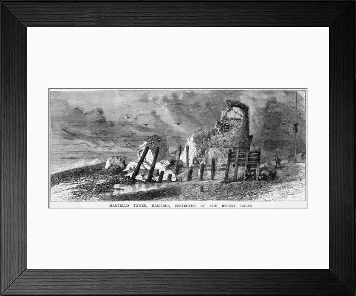 Framed Print : Martello Tower 1876