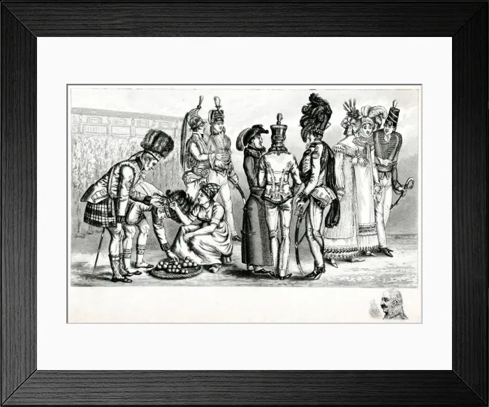Framed Print : BRITISH SOLDIERS 1815 Framed Print : BRITISH SOLDIERS 1815