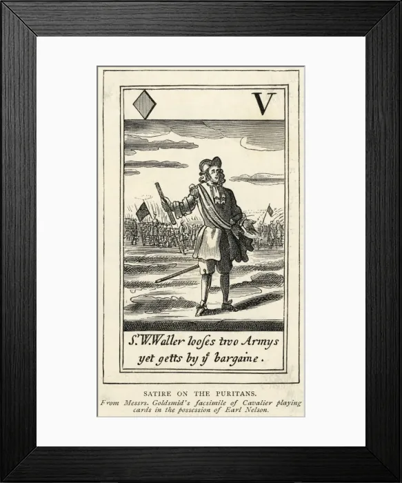 Framed Print : SATIRE ON PURITAN MILIT Framed Print : SATIRE ON PURITAN MILIT