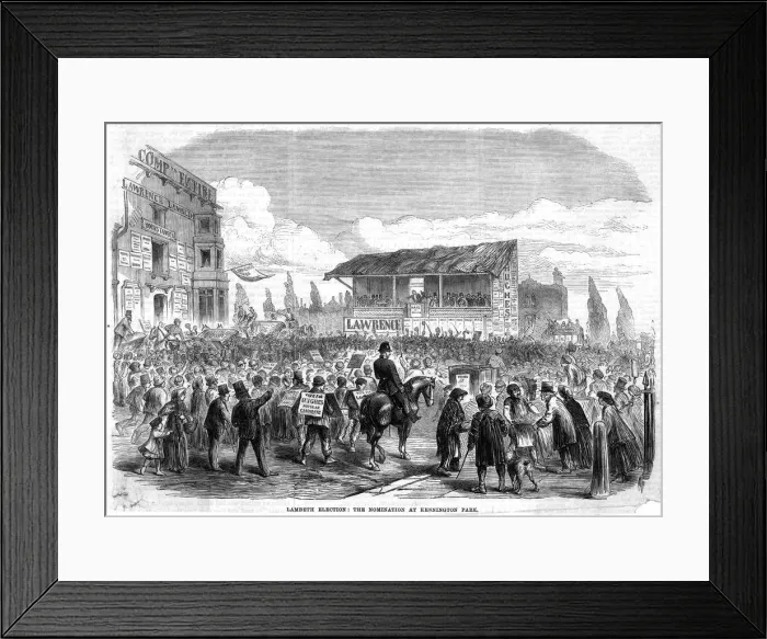 Framed Print : LAMBETH ELECTION Framed Print : LAMBETH ELECTION