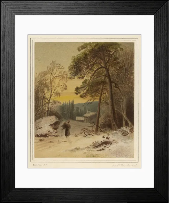 Framed Print : Christmas - Firewood 19th Framed Print : Christmas - Firewood 19th