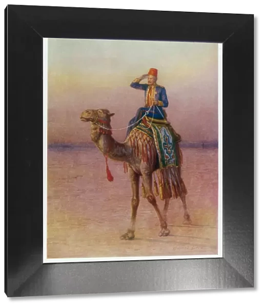 Charles Gordon on camel