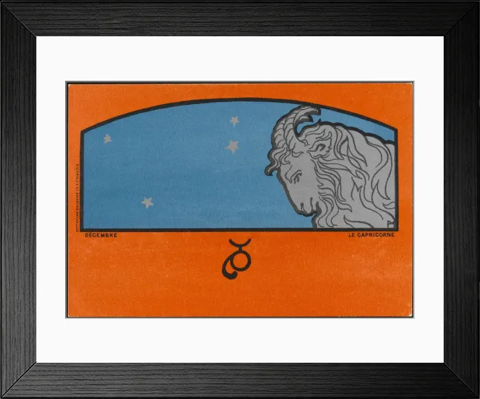 Framed Print : MEUNIER ZODIAC CAPRICORN Framed Print : MEUNIER ZODIAC CAPRICORN
