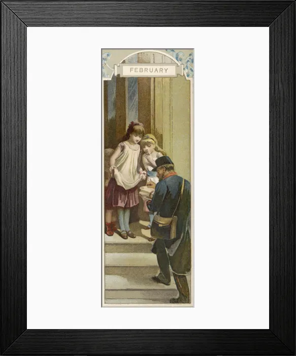 Framed Print : Meeting Postman Framed Print : Meeting Postman
