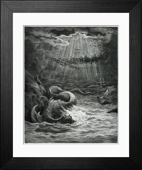 Framed Print : DORE SEA CREATURE Framed Print : DORE SEA CREATURE