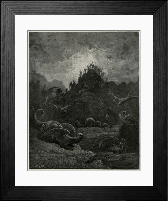 Framed Print : DORE SEA SERPENT Framed Print : DORE SEA SERPENT