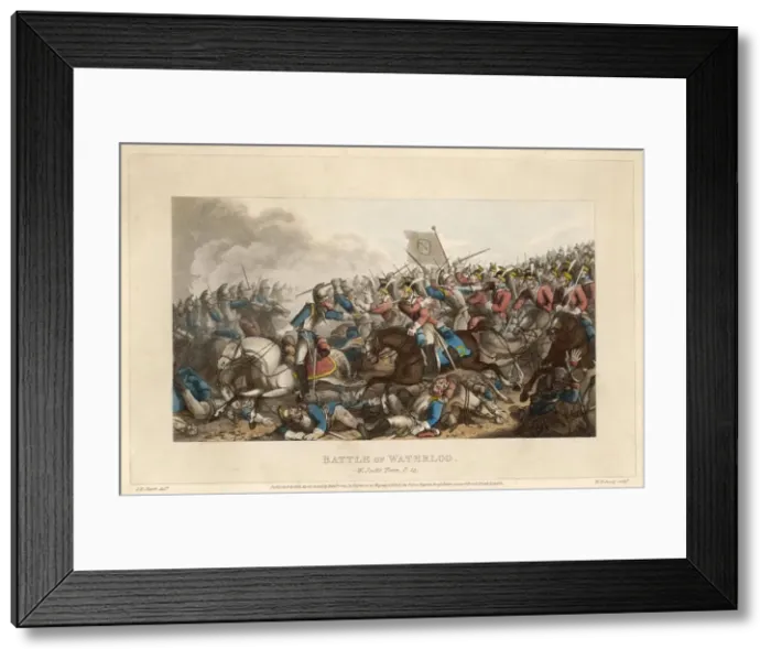 Framed Print : The battle of Waterloo, 1815 Framed Print : The battle of Waterloo, 1815