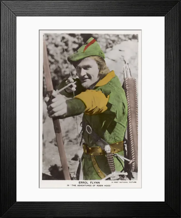 Framed Print : Erroll Flynn as Robin Hood Framed Print : Erroll Flynn as Robin Hood