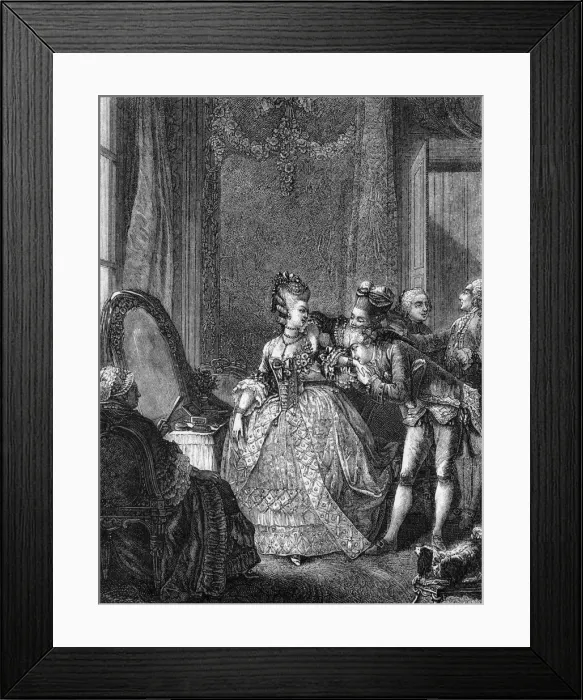 Framed Print : Kissing the hand(18th century) Framed Print : Kissing the hand(18th century)