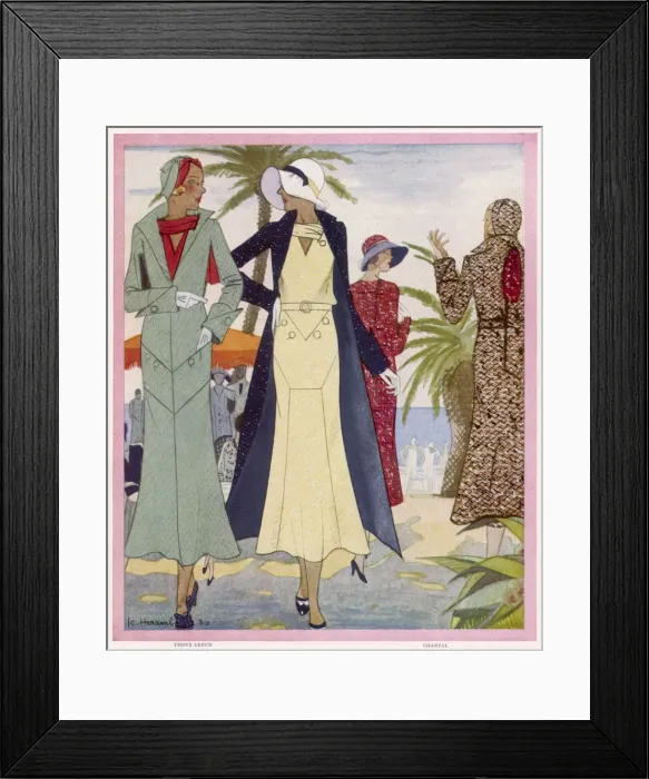 Framed Print : Women by the sea, France 1931 Framed Print : Women by the sea, France 1931