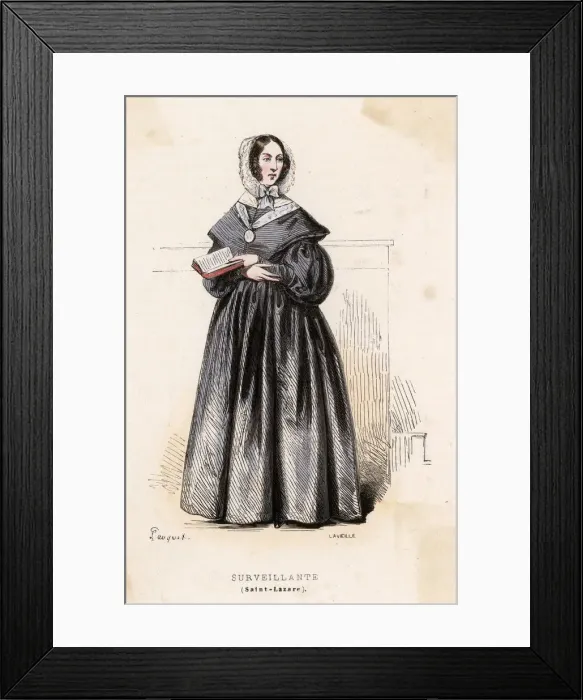 Framed Print : French prison wardress Framed Print : French prison wardress