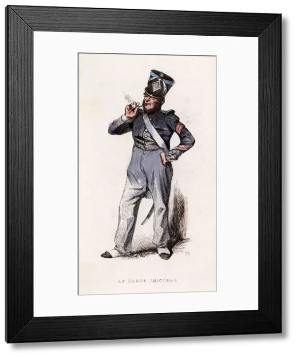 Framed Print : A French prison guard Framed Print : A French prison guard