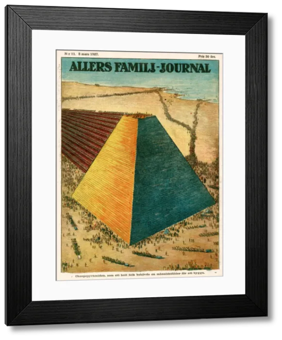 Framed Print : Construction of the pyramids Framed Print : Construction of the pyramids