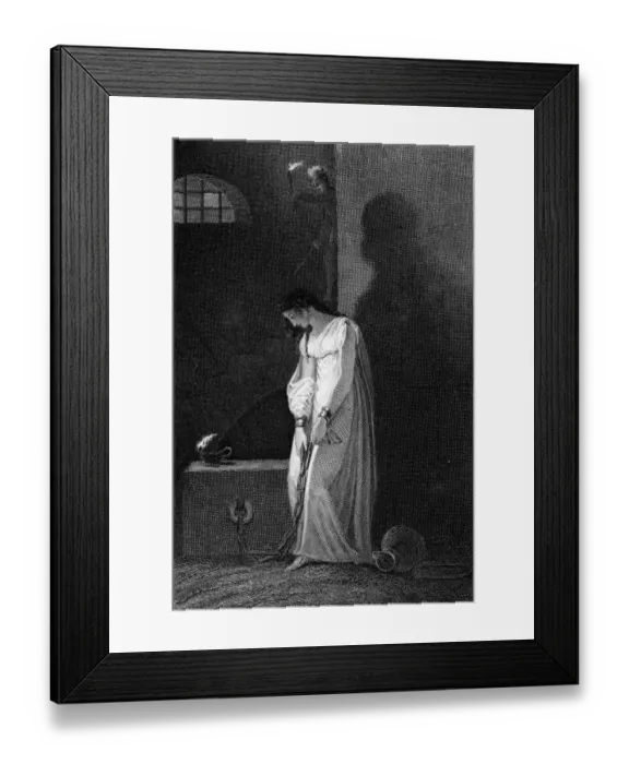 Framed Print : Antonia de Cordova in prison Framed Print : Antonia de Cordova in prison