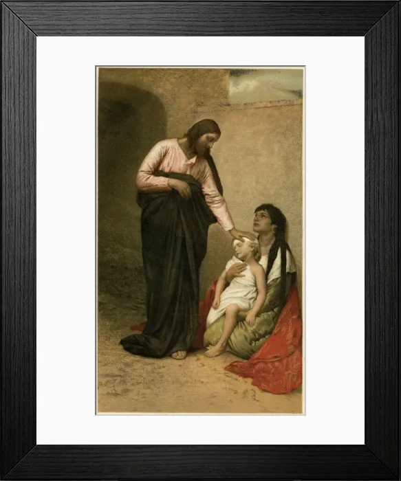 Framed Print : Jesus as a healer Framed Print : Jesus as a healer