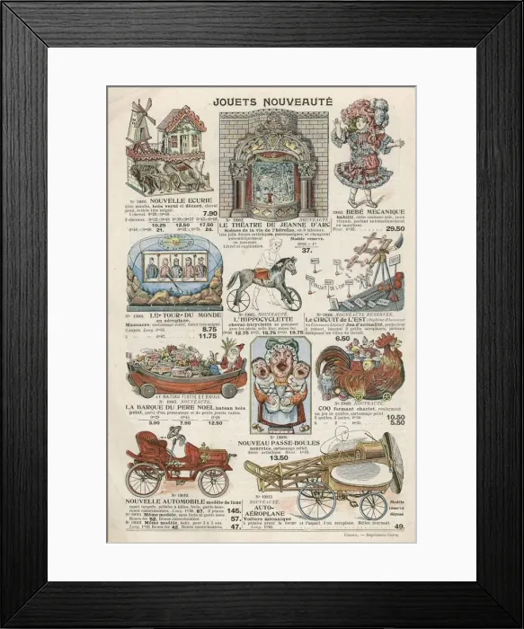 Framed Print : Bon Marche toys, 1911 Framed Print : Bon Marche toys, 1911