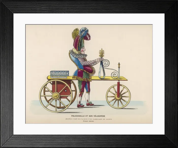 Framed Print : Pulcinello and velocipede Framed Print : Pulcinello and velocipede