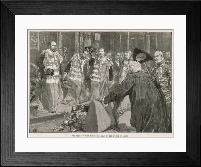 Framed Print : HOUSE OF LORDS / 1892 Framed Print : HOUSE OF LORDS / 1892