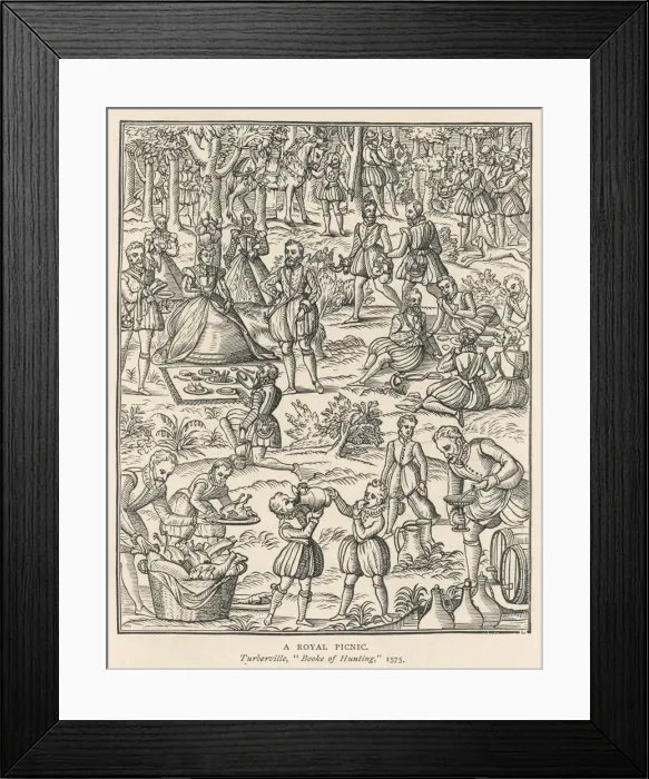 Framed Print : PICNIC ON ROYAL HUNT Framed Print : PICNIC ON ROYAL HUNT
