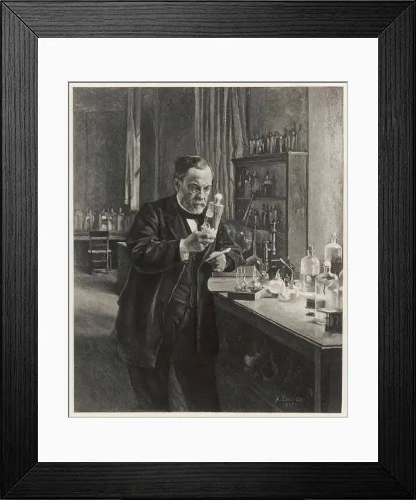 Framed Print : Louis Pasteur in his laboratory Framed Print : Louis Pasteur in his laboratory