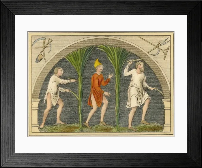 Framed Print : (STRUTT) SAXON RUSTICS Framed Print : (STRUTT) SAXON RUSTICS