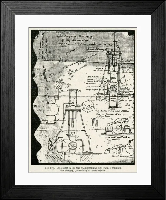 Framed Print : NASMYTH STEAM HAMMER Framed Print : NASMYTH STEAM HAMMER