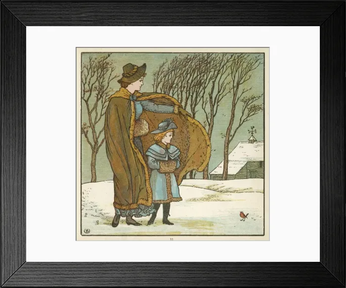 Framed Print : Customs - Christmas - Robin Framed Print : Customs - Christmas - Robin