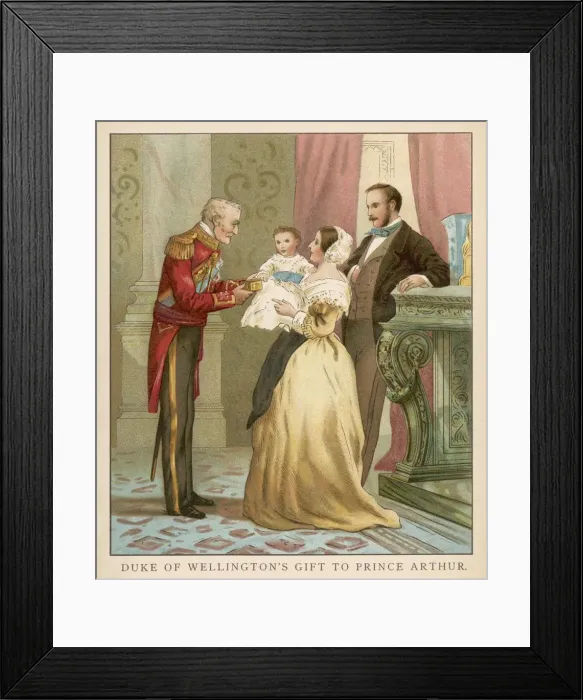 Framed Print : Victoria and Albert with Duke of Wellington and their son Framed Print : Victoria and Albert with Duke of Wellington and their son