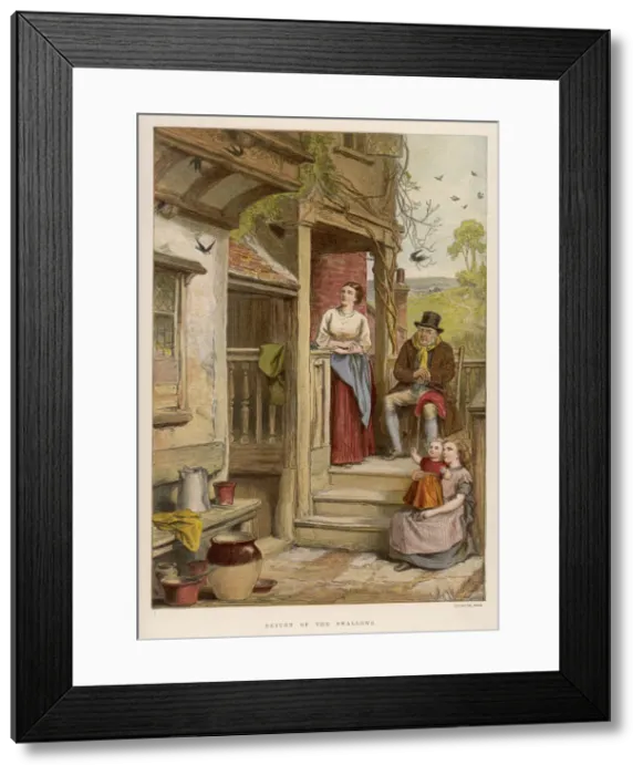 Framed Print : COTTAGE PORCH Framed Print : COTTAGE PORCH
