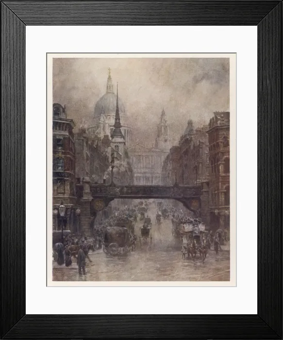 Framed Print : SOCIAL / LUDGATE HILL 20C Framed Print : SOCIAL / LUDGATE HILL 20C