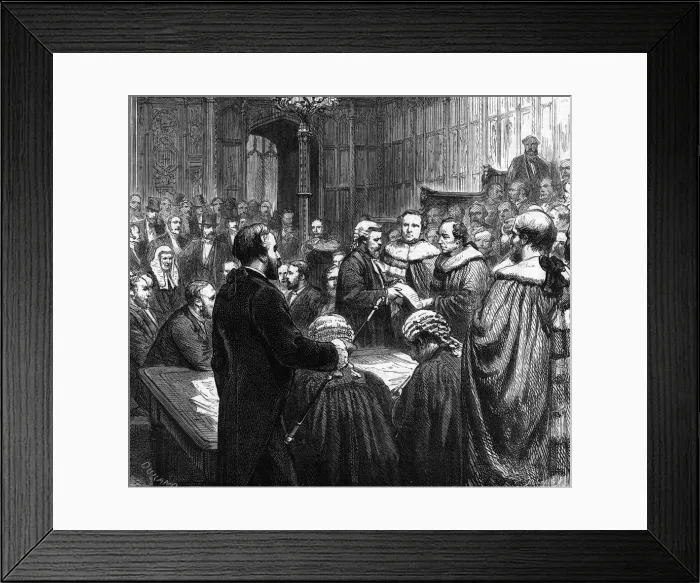 Framed Print : DISRAELI IN LORDS 1877 Framed Print : DISRAELI IN LORDS 1877