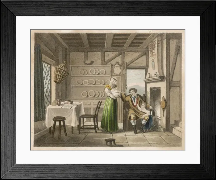 Framed Print : AQUATINT / COUNTRY / NOON Framed Print : AQUATINT / COUNTRY / NOON